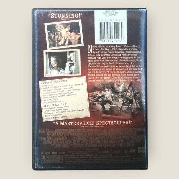 Cold Mountain 2-Disc Set DVD Starring Nicole Kidman Jude Law Renée Zellweger - Picture 2 of 2